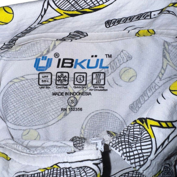 IBKUL Sleeveless 1/4 zip Polo Shirt Small activewear tennis cooling UPF 50 - Picture 4 of 7